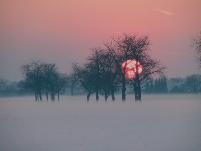 Winter-Sonnenuntergang