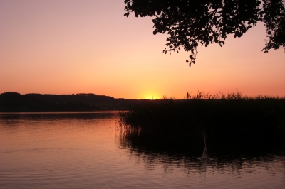 Sonnenuntergang am Waginger See