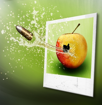 Der Schuss durch einen Apfel