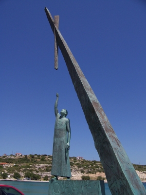 Denkmal des Pythagoras auf Samos