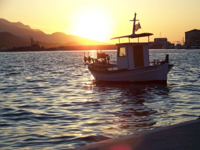 Sonnenuntergang auf Samos