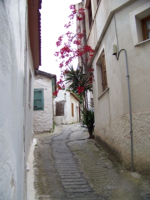 Samos, Gasse in Vathi