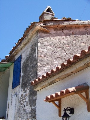 Samos, Hausfassaden
