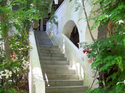 Samos, Treppe im Kloster AgiZoni