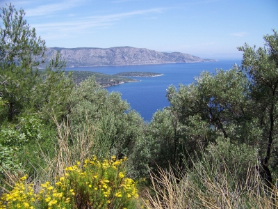 Samos, Blick zum Meer