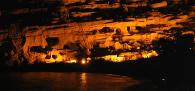 Höhlenwand in Matala/Kreta