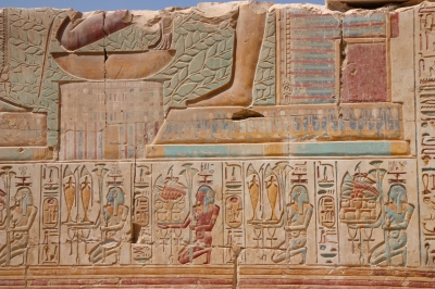 Detail aus dem Ramses-Tempel in Abydos