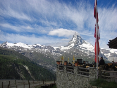 Blick auf's gewaltige Matterhorn