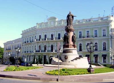 Skulptur Katharinas der Großen in Odessa