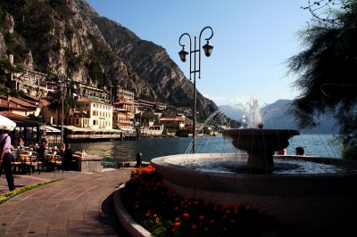 Fließender Brunnen in Limone am Gardasee