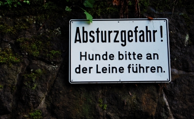 Absturzgefahr