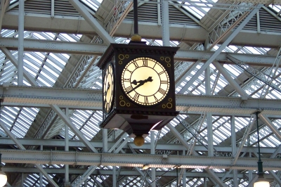 Bahnhofsuhr in Glasgow