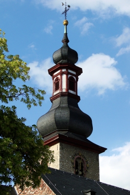 Kirchturm Sankt Jakobus zu Rüdesheim am Rhein