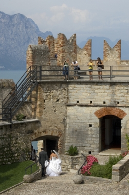 Hochzeit in der Burg von Malcesine