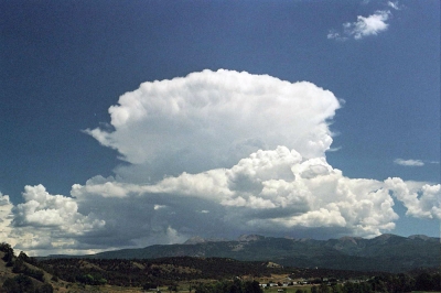 Gewitterwolke über Cortez in Colorado USA