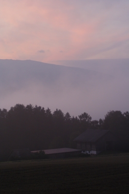 Morgenrot in der Steiermark