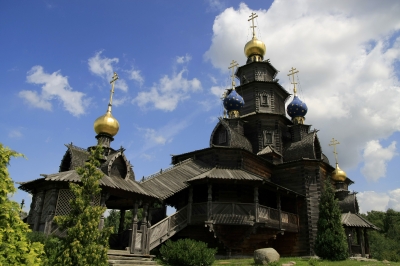 Russisch-orthodoxe Holzkirche