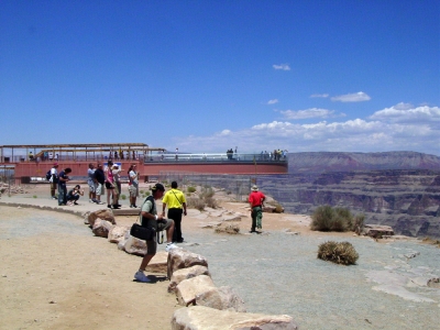 Skywalk, Hualapai Indian Reservation und nur über Grand Canyon West zu erreichen