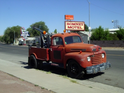 Wrecker, alter Abschleppwagen in Seligman Arizona, Route 66