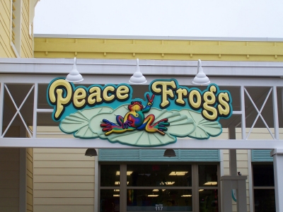 peace frogs, ein Laden in Panama City beach, Florida
