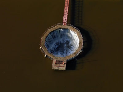 Brunnen vom Stausee - Luftbild