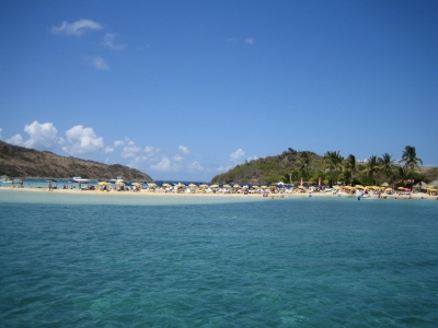 Strand auf Sint Maarten in der Karibik