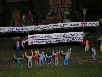 Hamburg - Helmut Schmidt wird 90 (Miniatur-Wunderland)