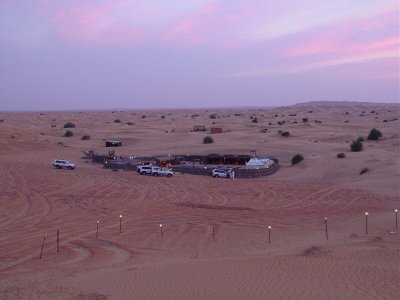 wüstencamp in der nähe von Dubai