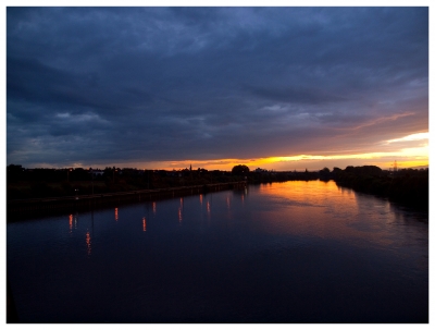 Maintal / Hanau Schleuse - Sonnenuntergang 1