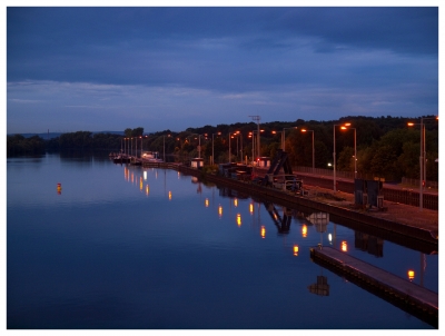 Maintal / Hanau Schleuse - Sonnenuntergang 2