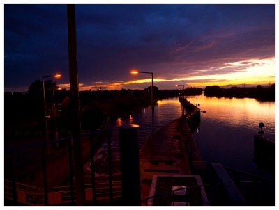 Maintal / Hanau Schleuse - Sonnenuntergang 3