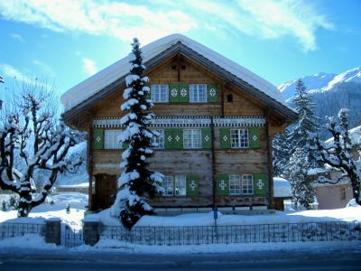 Altes Holzhaus in Klosters