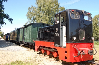 Zug der Museumsbahn Lindenberg - Mesendorf in Lindenberg