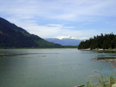 einsamer See in British Columbia, Canada