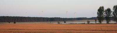 Morgenstimmung und Windenergie