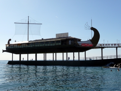 Restaurantschiff "Solotoje Runo" (Goldenes Vlies) in Jalta