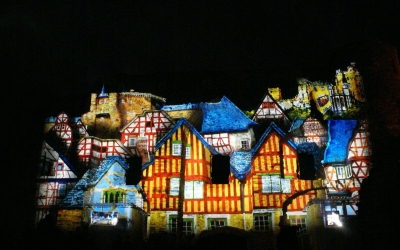 Lichtkunst auf Burg Rheinfels