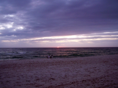roter Sonnenpunkt - Sonnenuntergang in Florida