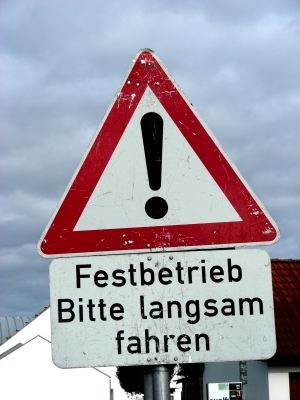 Achtung Festbetrieb