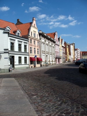 Stralsund Blick in die Mönchstr