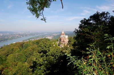 Blick auf Schloss Drachenburg