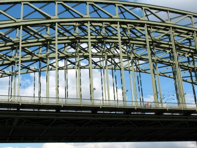 Köln Teilansicht der Hohenzollernbrücke