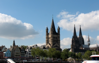 Köln  Altstadt mit Dom und Groß St. Martin