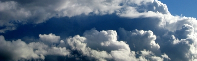 Vorbeiziehendes Wolkenband