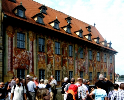 prachtvolle Fassade in Bamberg
