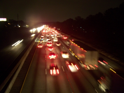 Interstate by night - Traffic