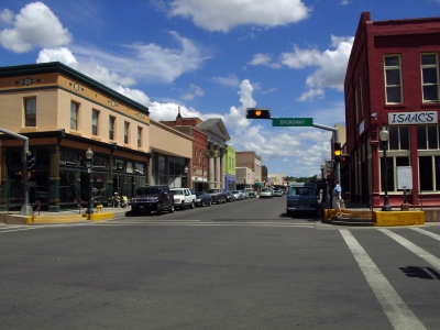 Hoher Bürgersteig (SideWalk) in SilverCity, New Mexico