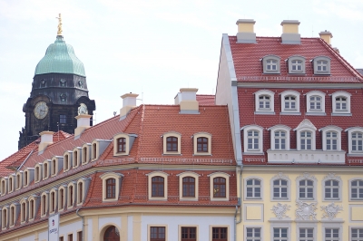 Dresden, Alte Dächer neu erbaut