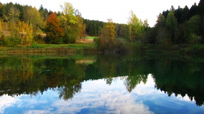 Herbstleuchten am See