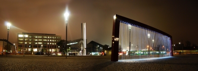 Postplatz in Dresden bei Nacht